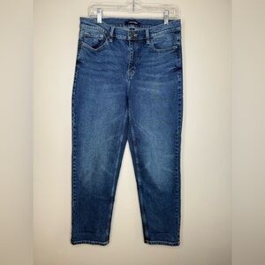 Calvin Klein High Rise Straight Leg Blue Jeans Cotton Blend Size 10